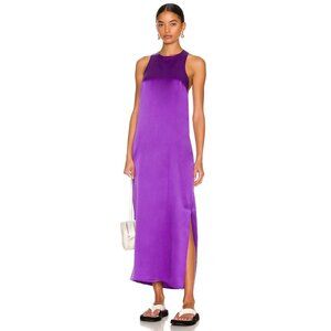 Loulou Studio Sula Dress Purple Silk